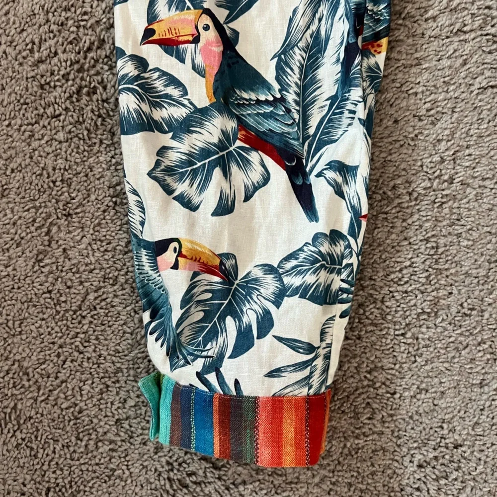 NWT FARM Rio Tropical Toucan Print Jumpsuit Medium 8 - Picture 4 of 10